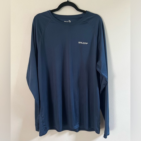 Baleaf Men’s Blue Long Sleeve Tee Shirt - Picture 1 of 3